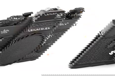 Leicaflex SL2 black '50 Jahre' *: Special edition Leicaflex SL2 black issued in 1975 to commemorate 50 years of Leica cameras (1750 cameras produced in Wetzlar), body no.1394140 with special serial number '311-E' engraved on the back