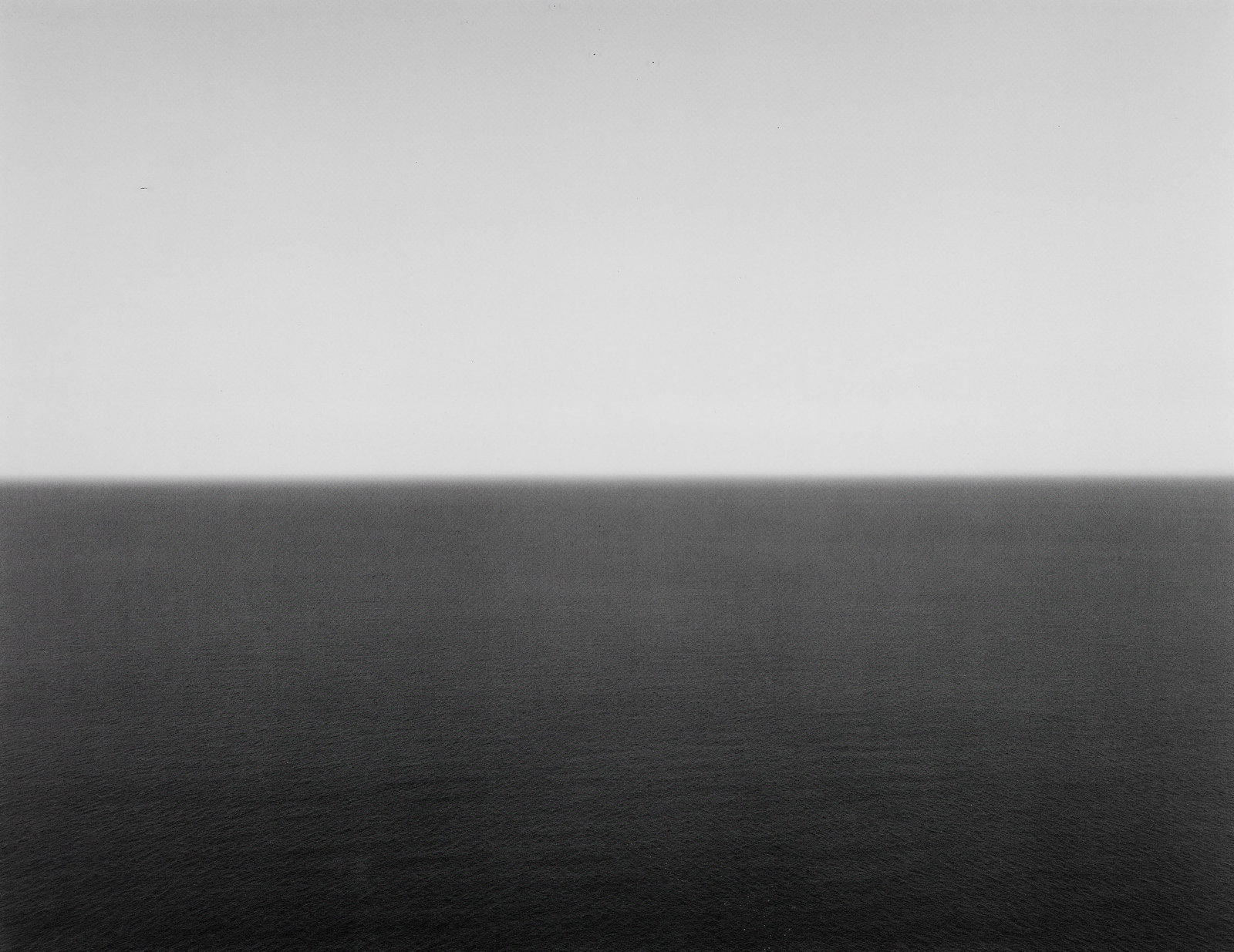 HIROSHI SUGIMOTO (*1948) - Adriatic Sea, Gargano 1990: Offset lithograph, printed in 1991, framed 23,9 x 30,9 cm Stamped on the original m