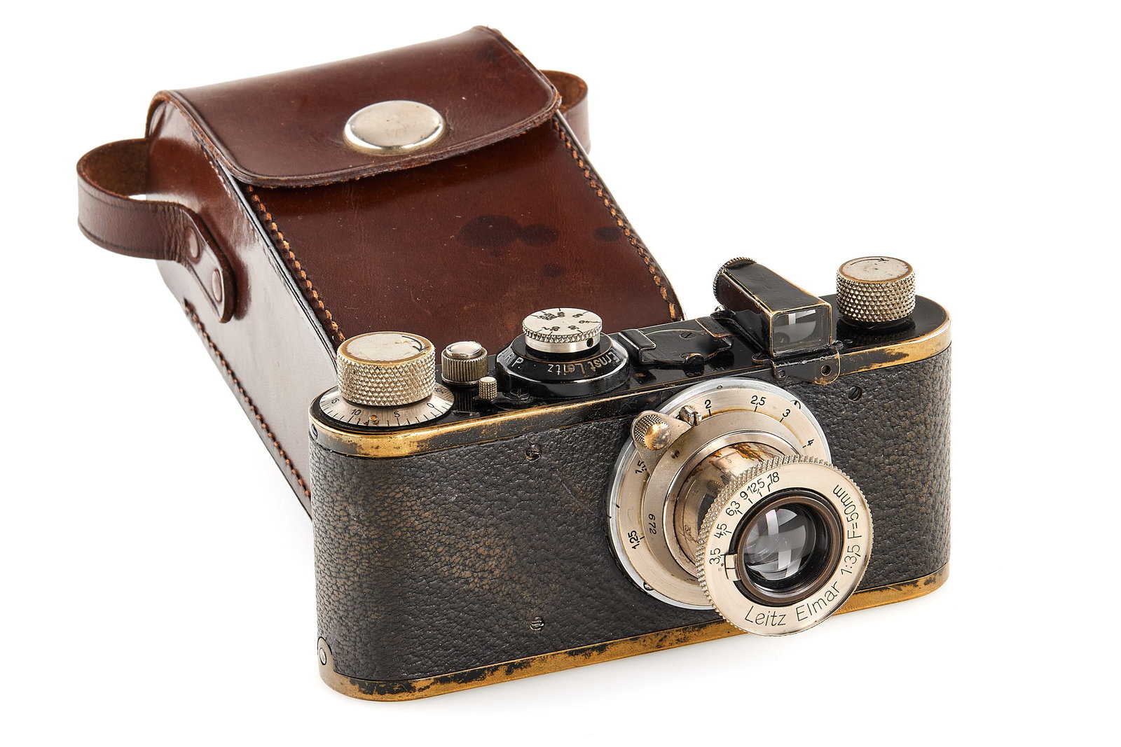 Leica I Mod. C Standard: Interesting standardized Leica I Mod. C, in used condition, shutter curtains no more light-proof, originally a non-standard version updated in 1930, note the standardized chrome screw mount (with '0'