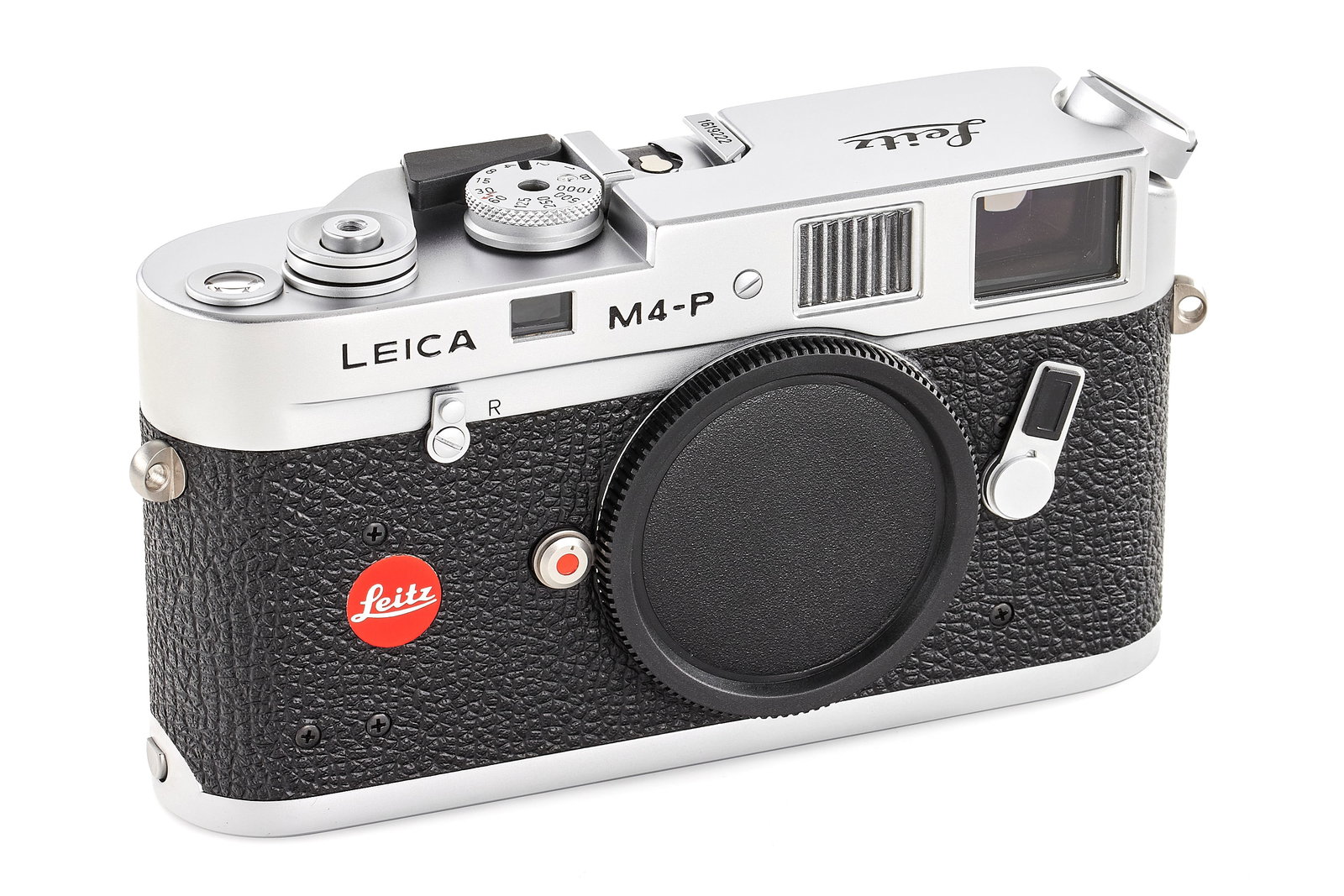 Leica M4-P chrome '1913-1983': Special edition Leica M4-P issued to commemorate 70 years of the Leica camera, body number 1619222, in unused condition, with body cap, strap, certificate, warranty card, French instructions and origi
