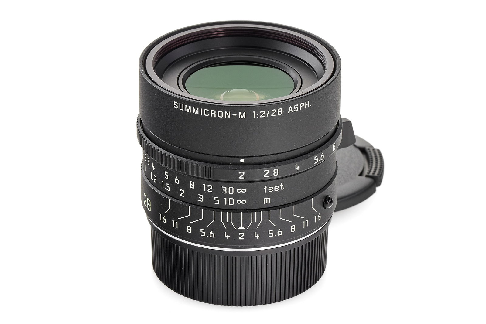 Summicron-M 2/28mm 11725 matt black paint: Rare special edition Leica Summicron-M 2/28mm ASPH. (11725) in the distinctive matte black paint finish, produced in a limited series of only 450 pieces worldwide. It features a special