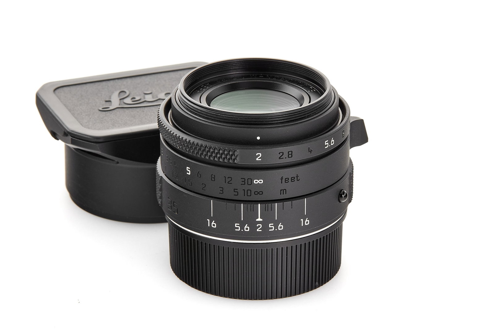 Summicron-M 2/35mm Asph. 'Stealth Edition': Beautiful rare lens originally produced for the Leica M Monochrome (Type 246) "Stealth Edition", limited to 125 pieces, wearing the special number '044/125', serial number no.4722871 in mint