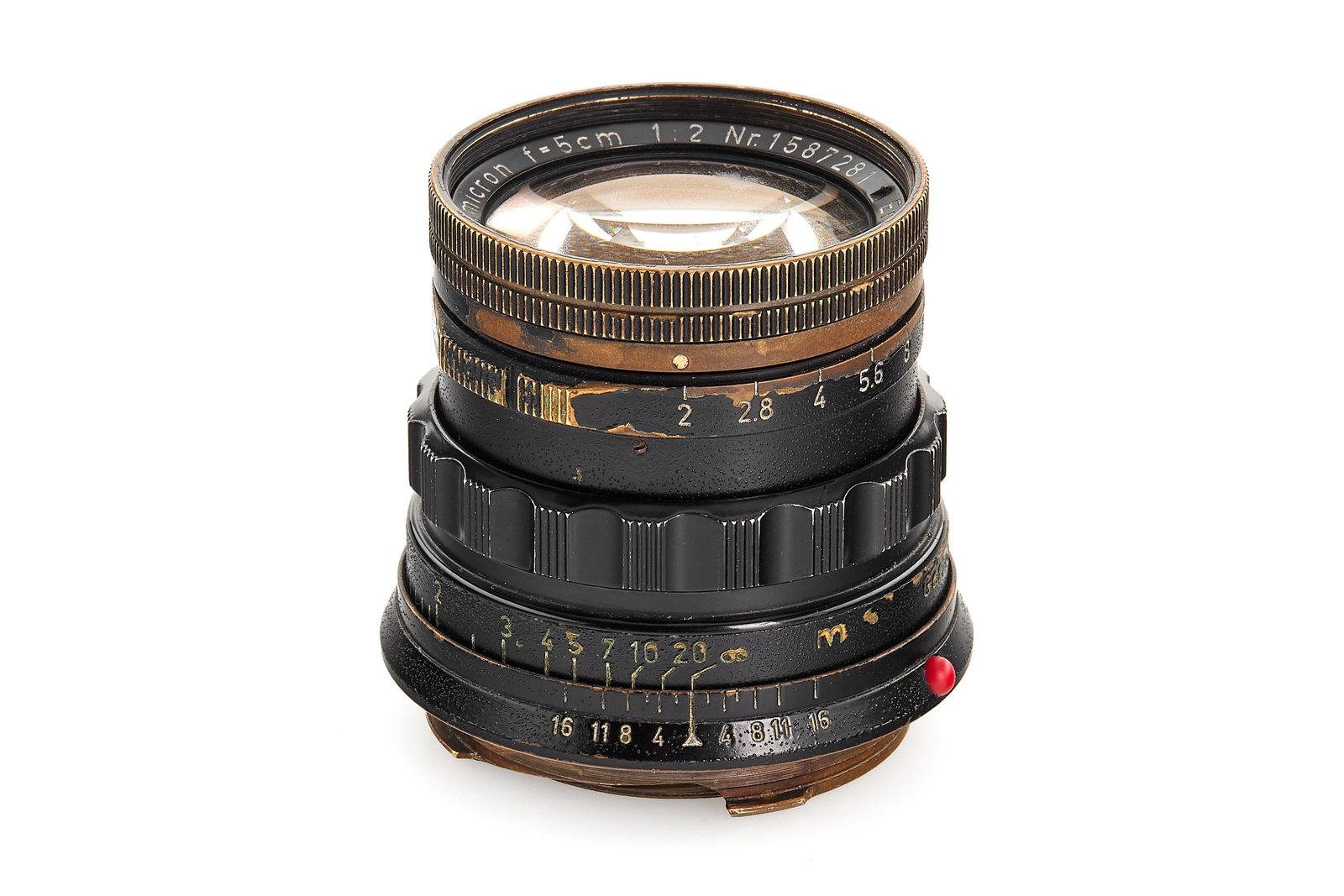 Summicron 2/50mm black paint / brass mount (1 of 7)
