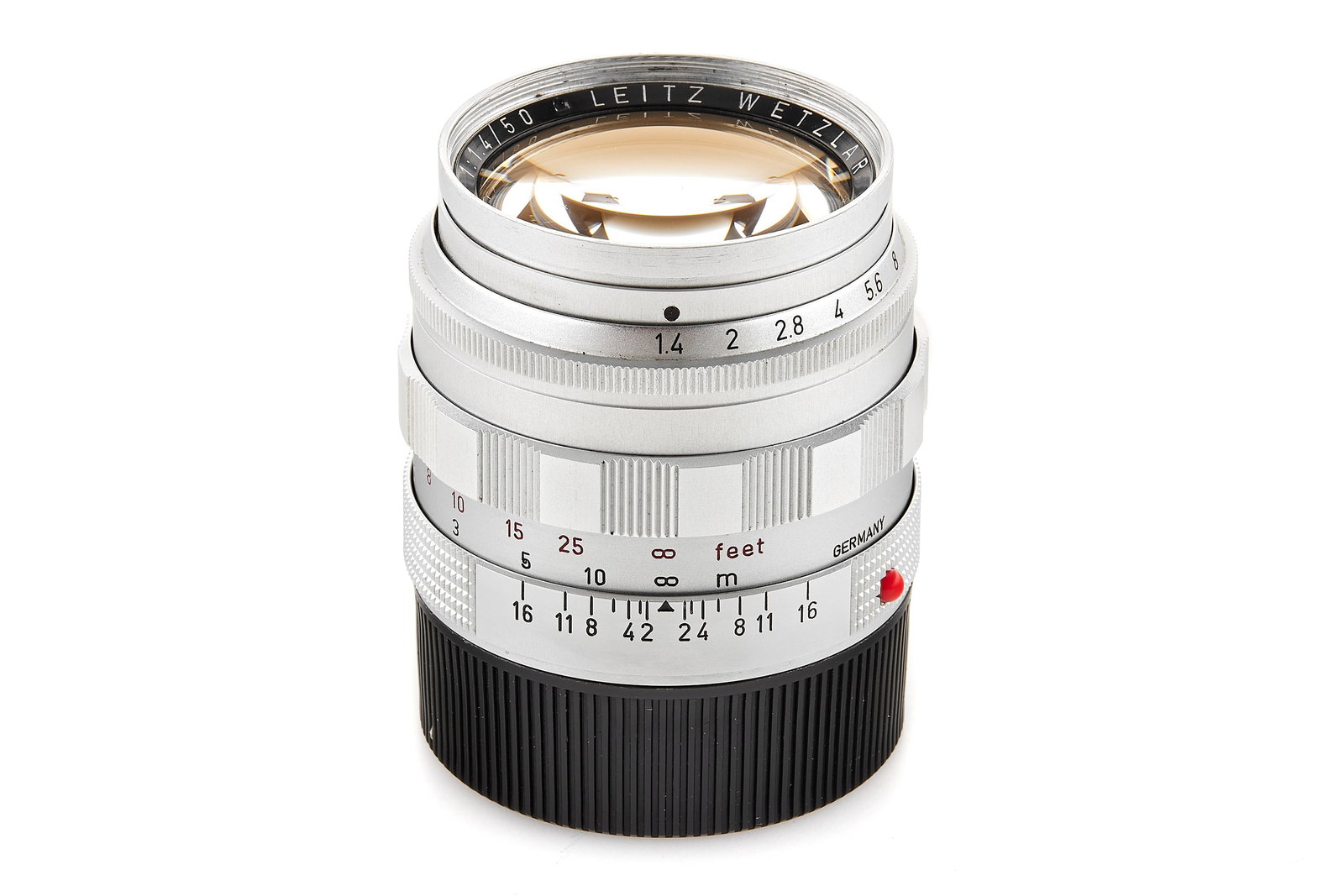 Summilux 1.4/50mm *: The first version of the Summilux 50mm in near-mint cosmetic condition, with very good, clean optics (hard to find!). SN: 1758263