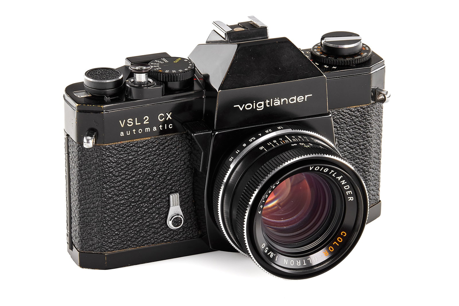 Voigtländer VSL2 CX Automatic prototype *: Rare Voigtländer VSL 2 CX Automatic, a prototype camera produced by Chinon following Rollei design specifications. This model was manufactured as a Nullserie of only 100 pieces using the Chinon PR 56