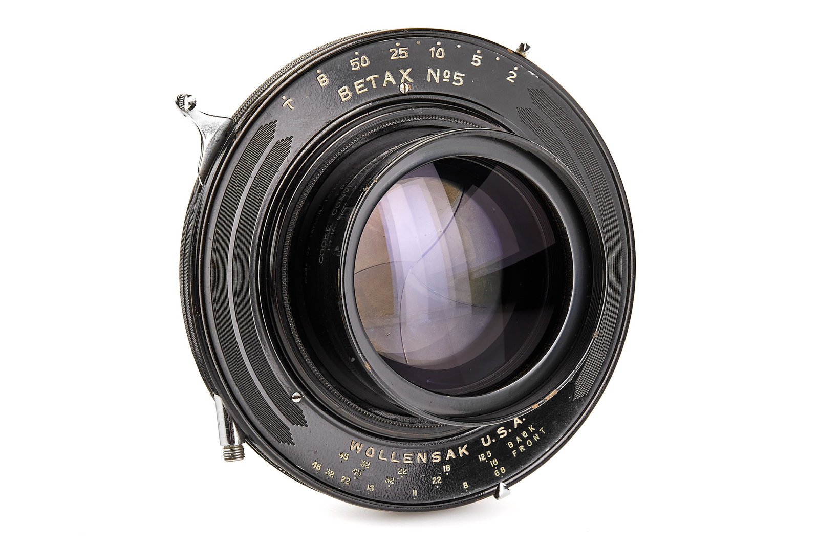 Cooke Convertible Series XV Anastigmat 6.8/312mm: Sought-after convertible lens covering 8x10", this type of lens was used by Ansel Adams, with both front and rear elements, combination between 6.8/312mm, 12.5/482mm and 16/673mm, in very good