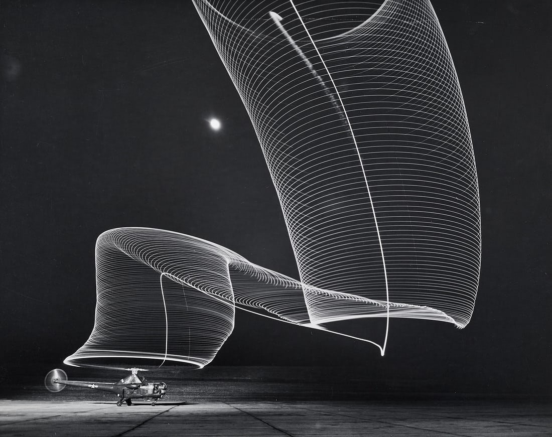 ANDREAS FEININGER (1906–1999) - Helicopter during Take-Off, 1949 (1 of 2)