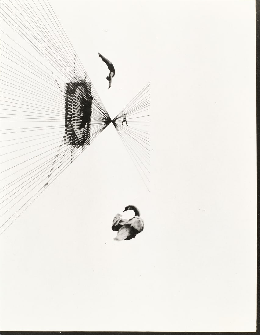 LASZLÓ MOHOLY-NAGY (1895–1946) - Leda and Swan, Berlin 1926 (1 of 2)
