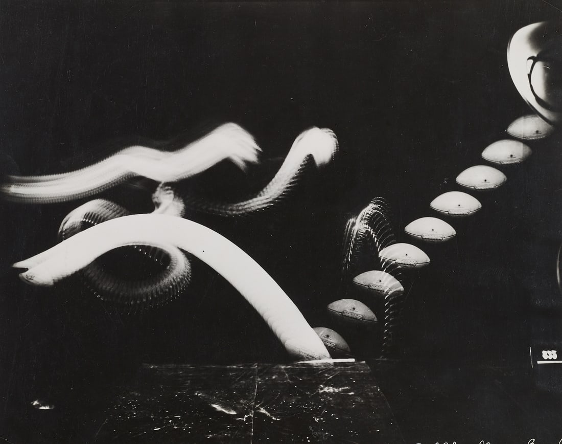 HAROLD E. EDGERTON (1903–1990) - Sid Luckman, Football Kick, c.1940 (1 of 4)