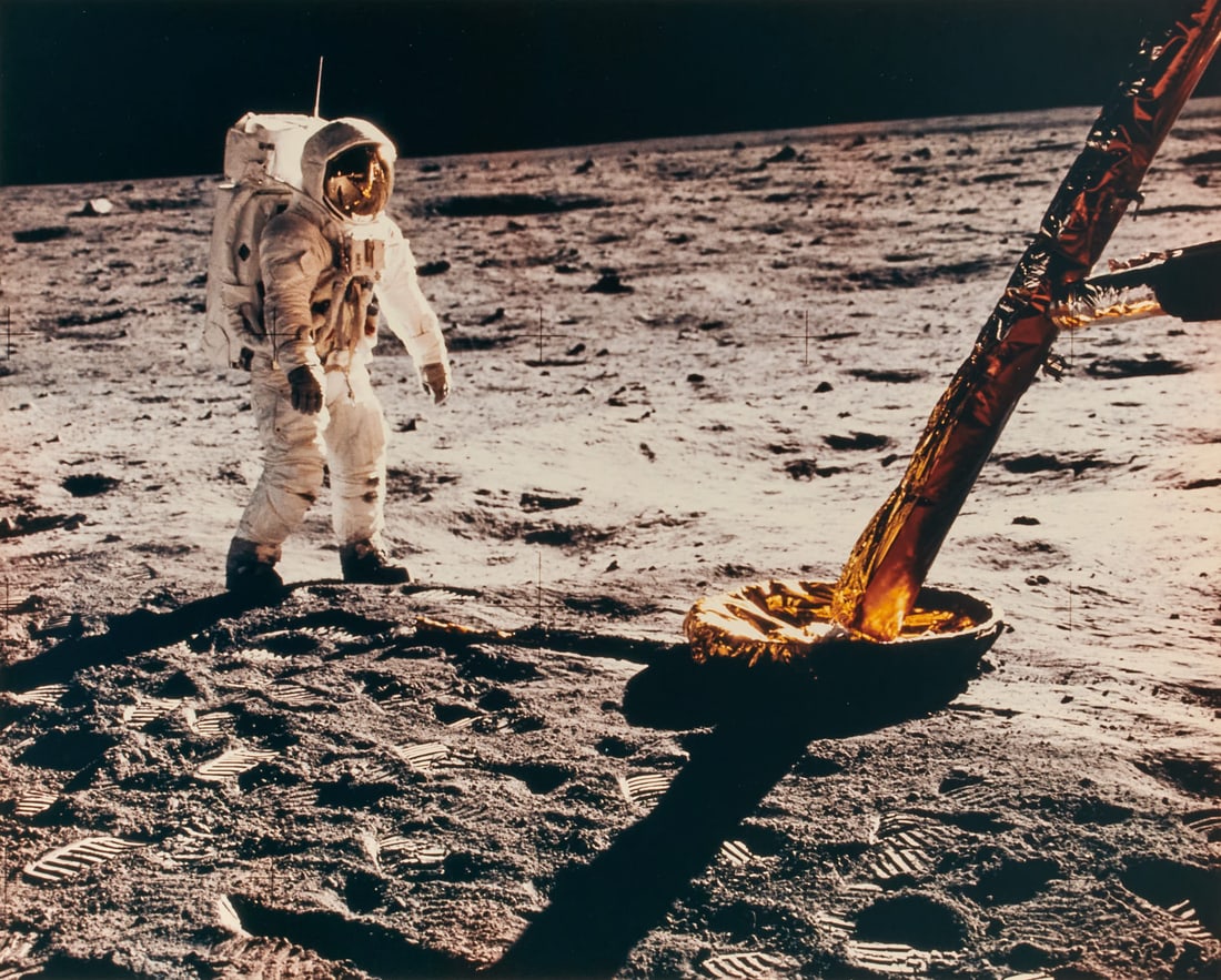 NASA APOLLO 11 - Buzz Aldrin on the Moon, July 20th, 1969 (1 of 2)
