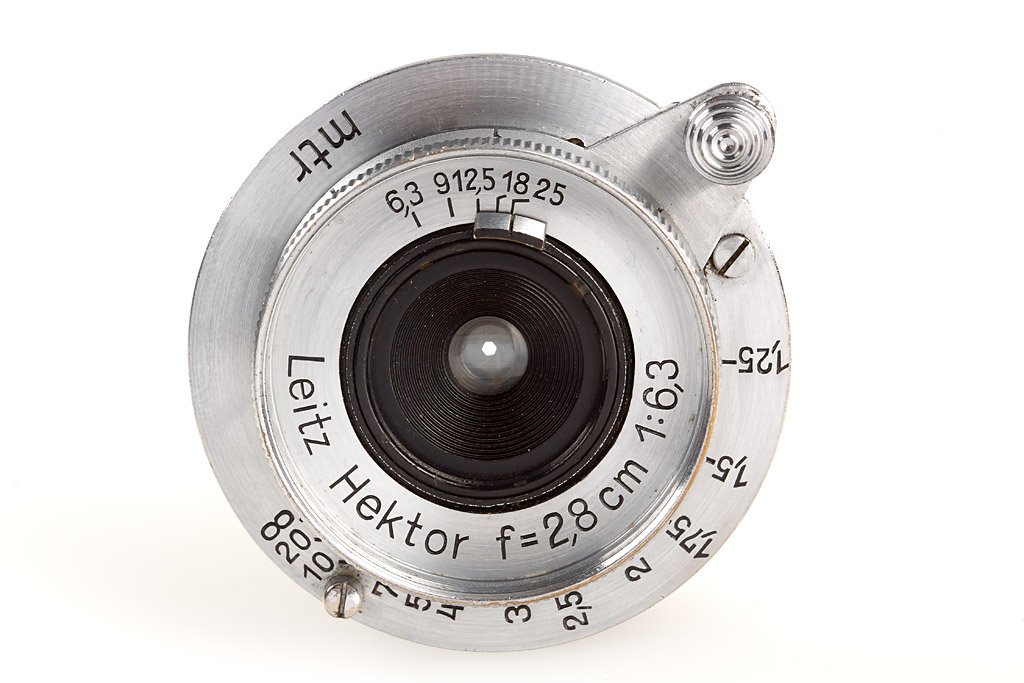 Hektor 6.3/2.8cm chrome: in fine condition with good optics (keeper), no. 274681