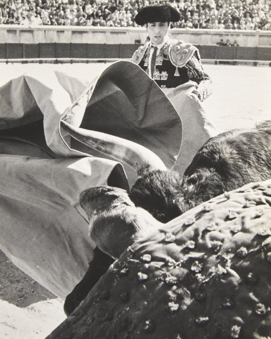 LUCIEN CLERGUE (1934–2014): Toros Muertos, 1960s Vintage silver print, large format 49,7 x 40,3 cm Signed by the photographer in ink on the reverse, his reproduction stamp on the reverse