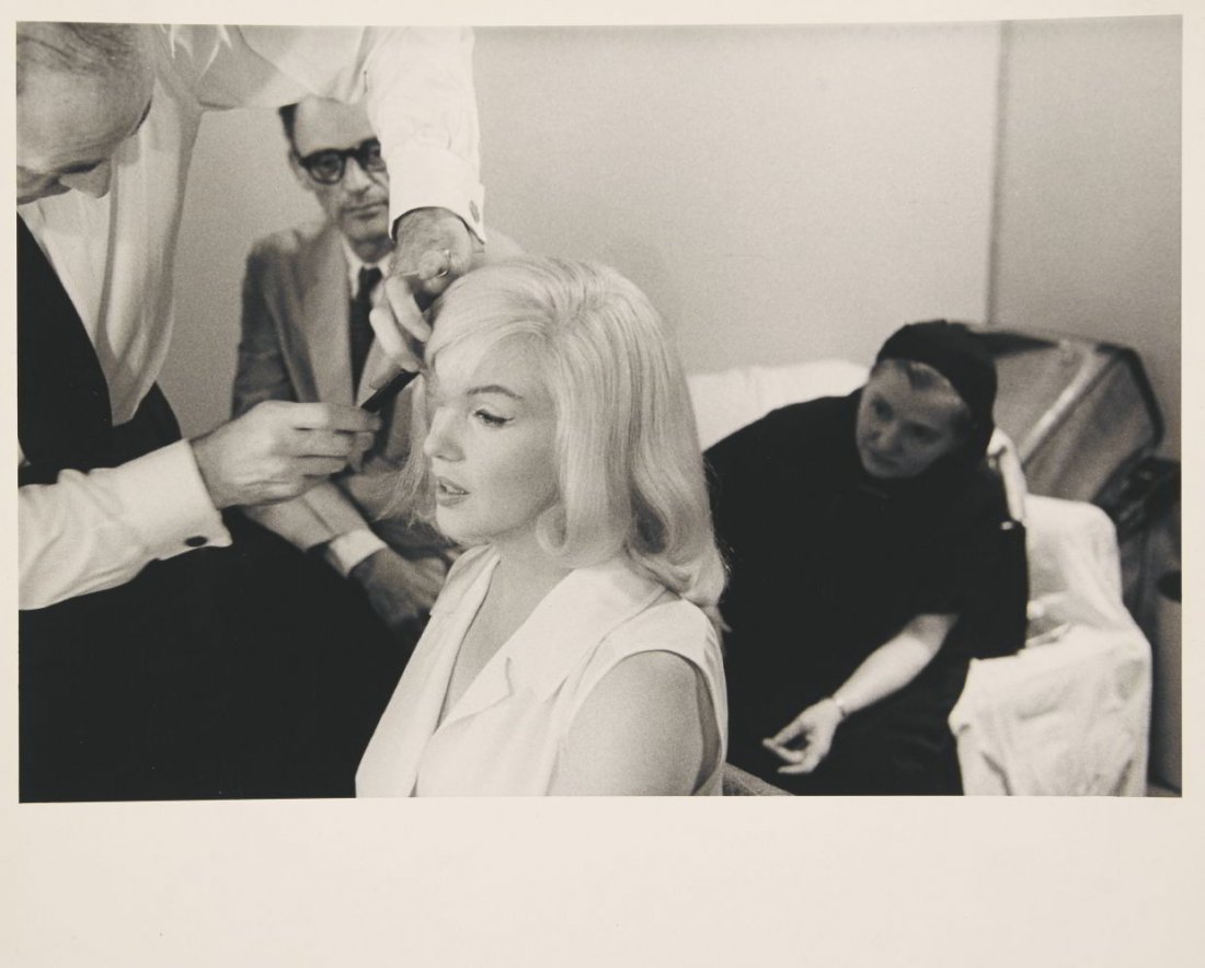 BRUCE DAVIDSON (* 1933): Marilyn Monroe ‘The Misfits’, Reno, Nevada 1960 Vintage silver print 16,1 x 24,2 cm Photographer's agency stamp and handwritten neg. no in pencil on the reverse