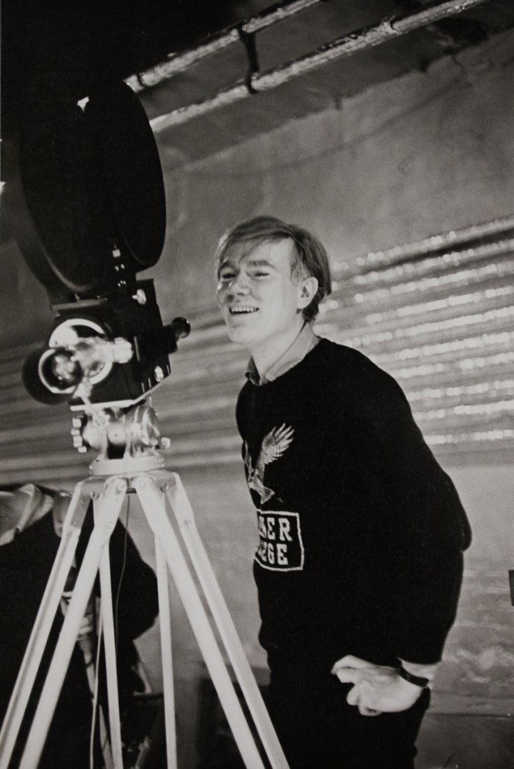 EVE ARNOLD (1912–2012) *: Andy Warhol, Silver Factory, New York 1964 * Vintage silver print 24,7 x 16,7 cm Photographer's agency stamp and several handwritten numerical notations (incl. neg. no.) in pencil on the reverse