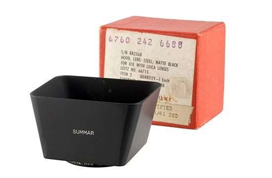 Pare-soleil Leica SOOMP Pour Objectif SUMMAR - Accessoire Vintage Argentique