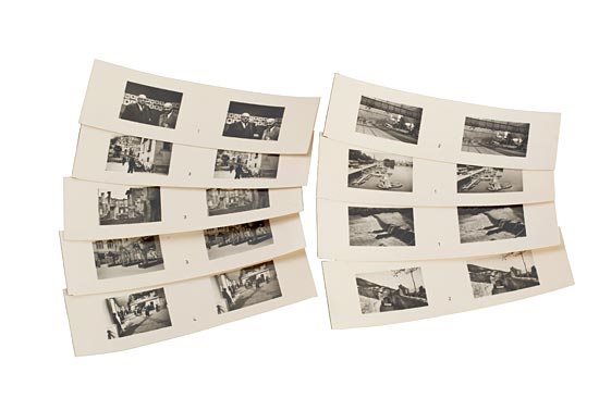 Leica: Raumbild-Verlag Stereo Photographs (vario: nine 35mm B/W 'Raumbilder' (stereo prints) made with the Doppel-Leica by Fritz Vith, Jahrgang II, Heft 2, very interesting motives (including the famous photographer Erich Salomon), rare and in perfec