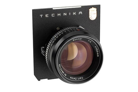 Carl Zeiss Sonnar 4/150mm: in Synchro Compur, extremely rare lens (prototype) for Linhof Technika, mint condition, perfect lenses (no. 4843126, c.1970, condition A/B) Title (German):Carl Zeiss Sonnar 4/150mm Description (German