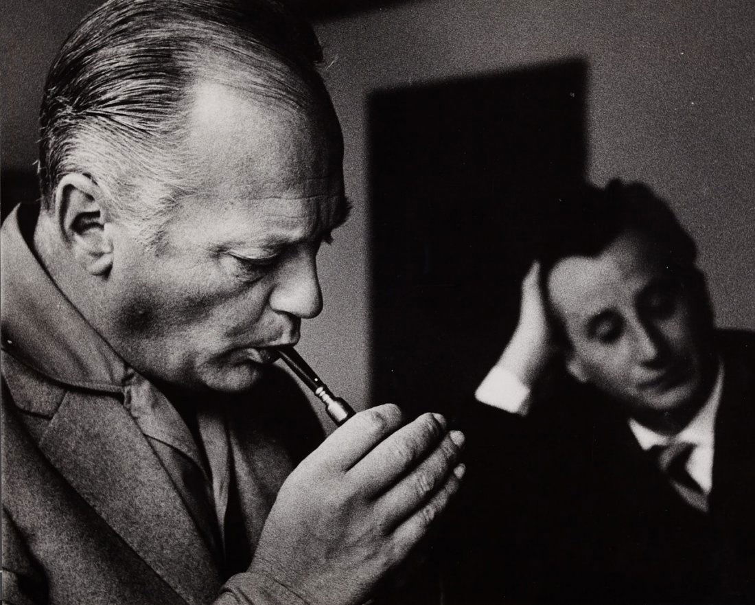 HERBERT LIST (1903–1975): The actor Curd Juergens, c. 1950 Vintage silver print 23,4 x 29,1 cm Photographer's stamp on the reverse