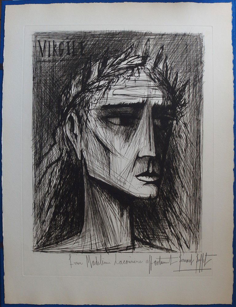 Bernard BUFFET "Virgilio" Signed etching (1 of 5)