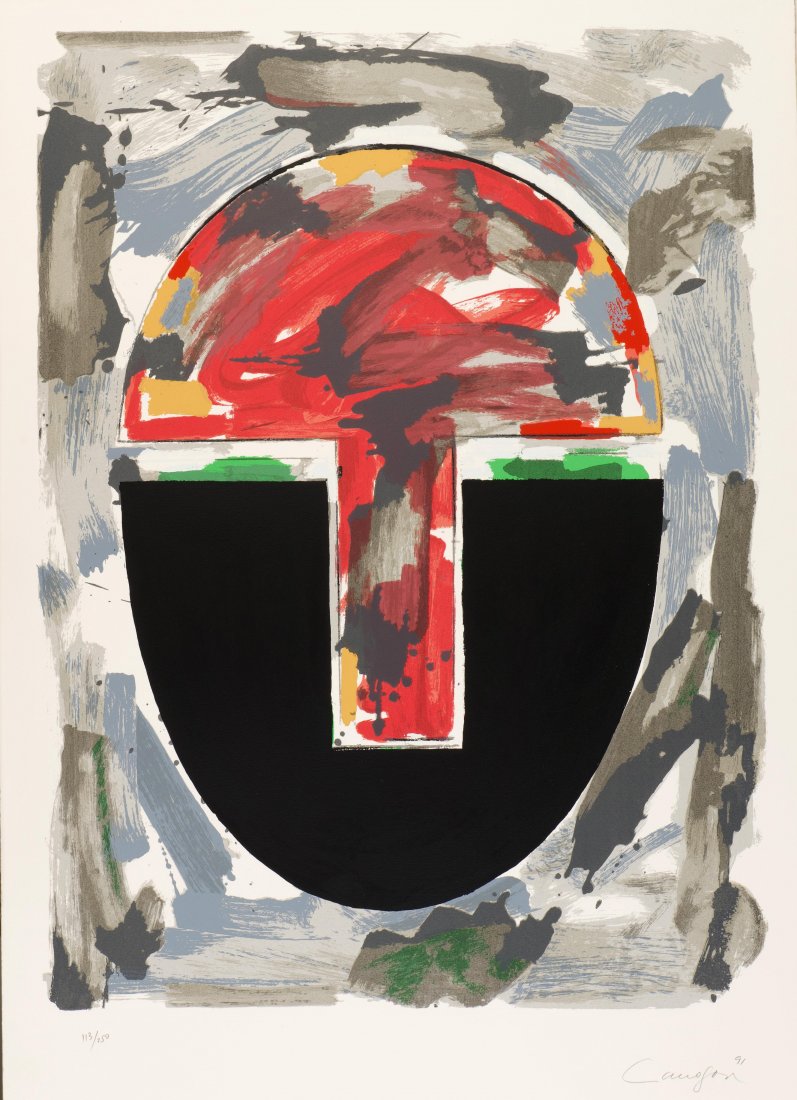 Rafael CANOGAR "1992 Olympic games" Signed lithograph: Rafael CANOGAR "Composition for the 1992 Olympic games" Screenprint from an edition of 250. Signed and numbered in pencil by the artist. Dimensions : 90x63 centimeters Dimensions : 35.4x24.8 inches