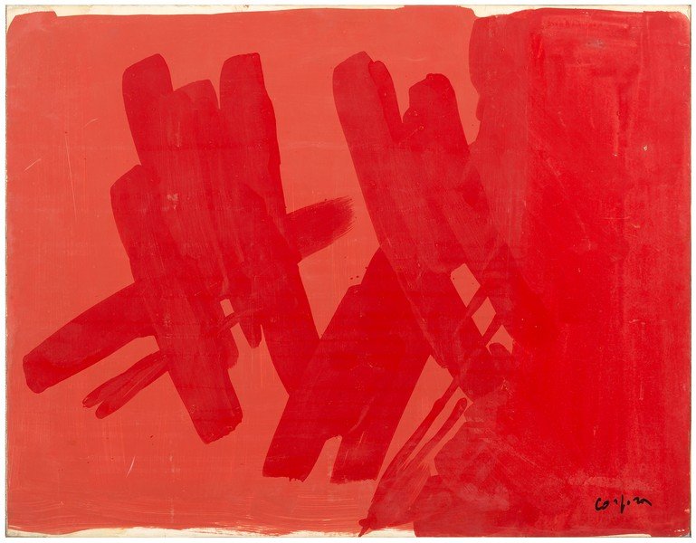 215 ANTONIO CORPORA Tunis 1009 - Rome 2004 Imprint,: 215 ANTONIO CORPORA Tunis 1009 - Rome 2004 Imprint, 1966 Monochrome Oil on cardboard intelato artist, cm. 54 x 71 Signature lower right Signature, date and title to the back. Provenance Prof. Giorgio