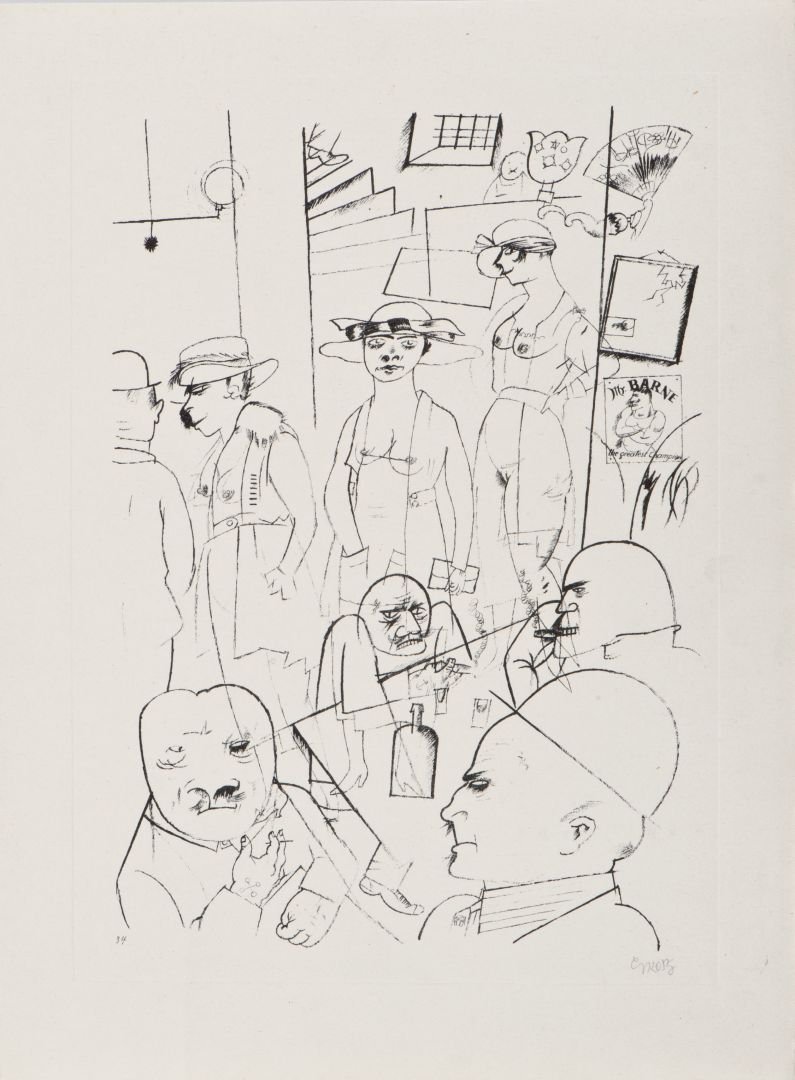 GEORGE GROSZ Berlino 1893 - 1956 Nacht n34 1919.... (1 of 1)