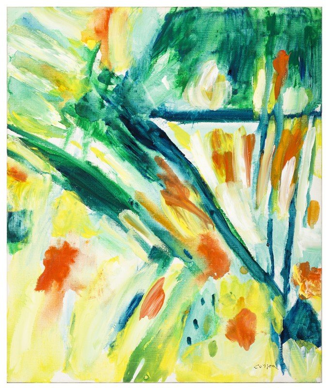 ANTONIO CORPORA " Mediterraneo": ANTONIO CORPORATunisi 1909 - Roma 2004Mediterraneo 1995Acrilyc on canvas cm 73 x 60Signed lower rightSigned for authenticity and title on the backProvenanceBought from the artist by the actual owner