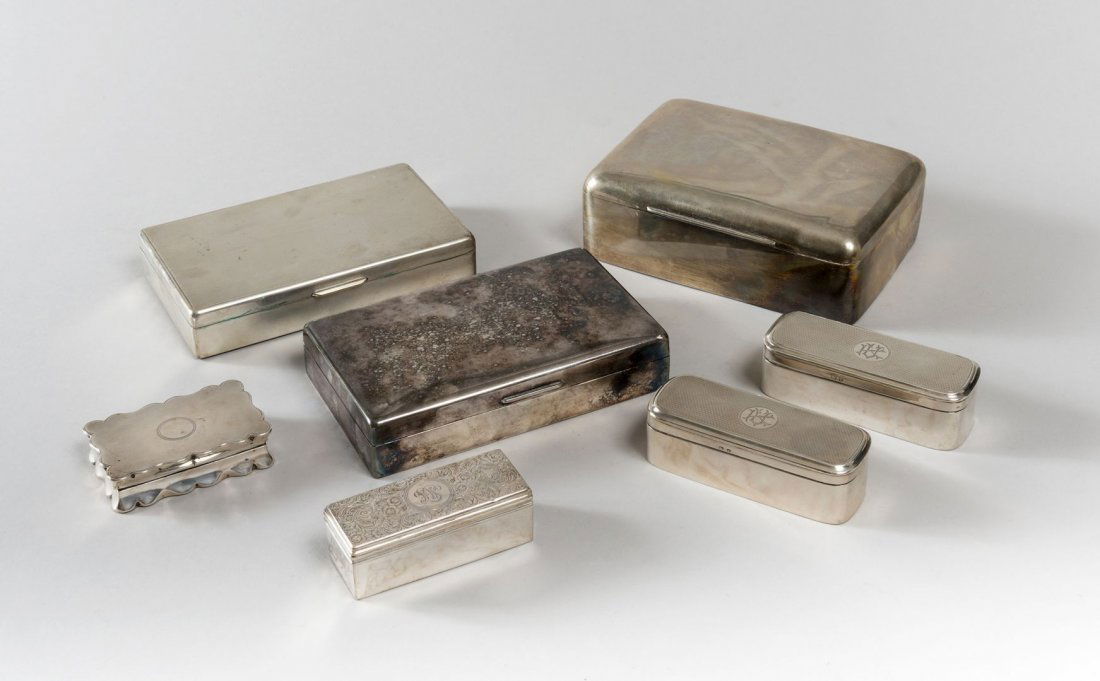 SIX SILVER BOXES (1 of 1)