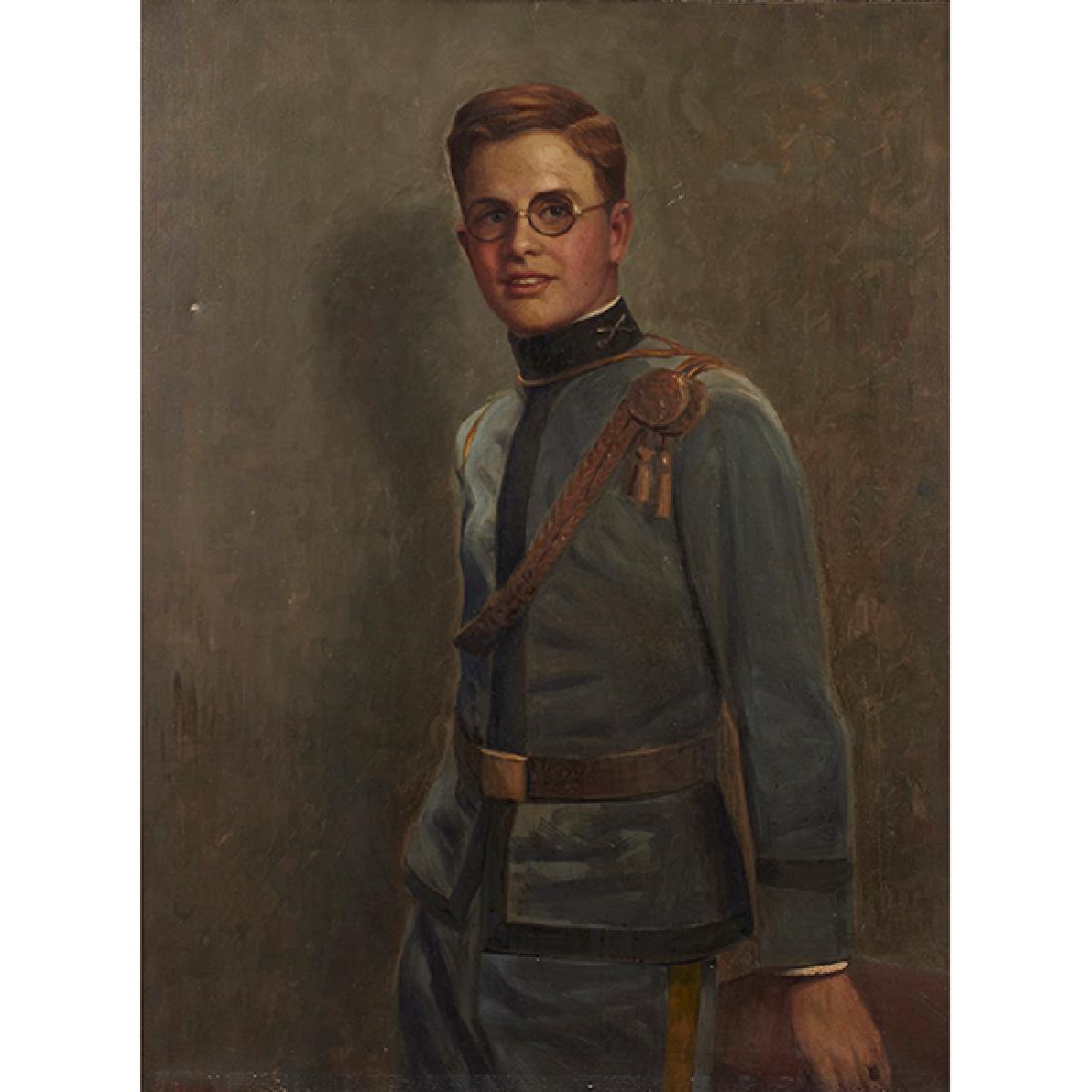 H. Wolkin, Portrait of Mayor Kelly's Son, oil on: H. Wolkin, Portrait of Mayor Kelly's Son, oil on canvas, signed lower left, 41" x 30" Provenance: Provenance: The Butch McGuire's Collection: Selected Property from the Estate of Robert E. "Butch" McG