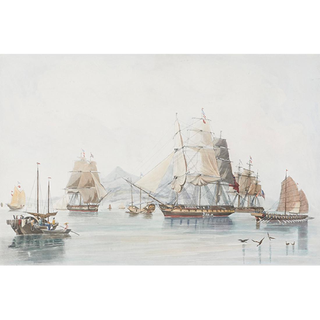 Edward Duncan, (British, 1803-1882), The Opium Ships at (1 of 12)