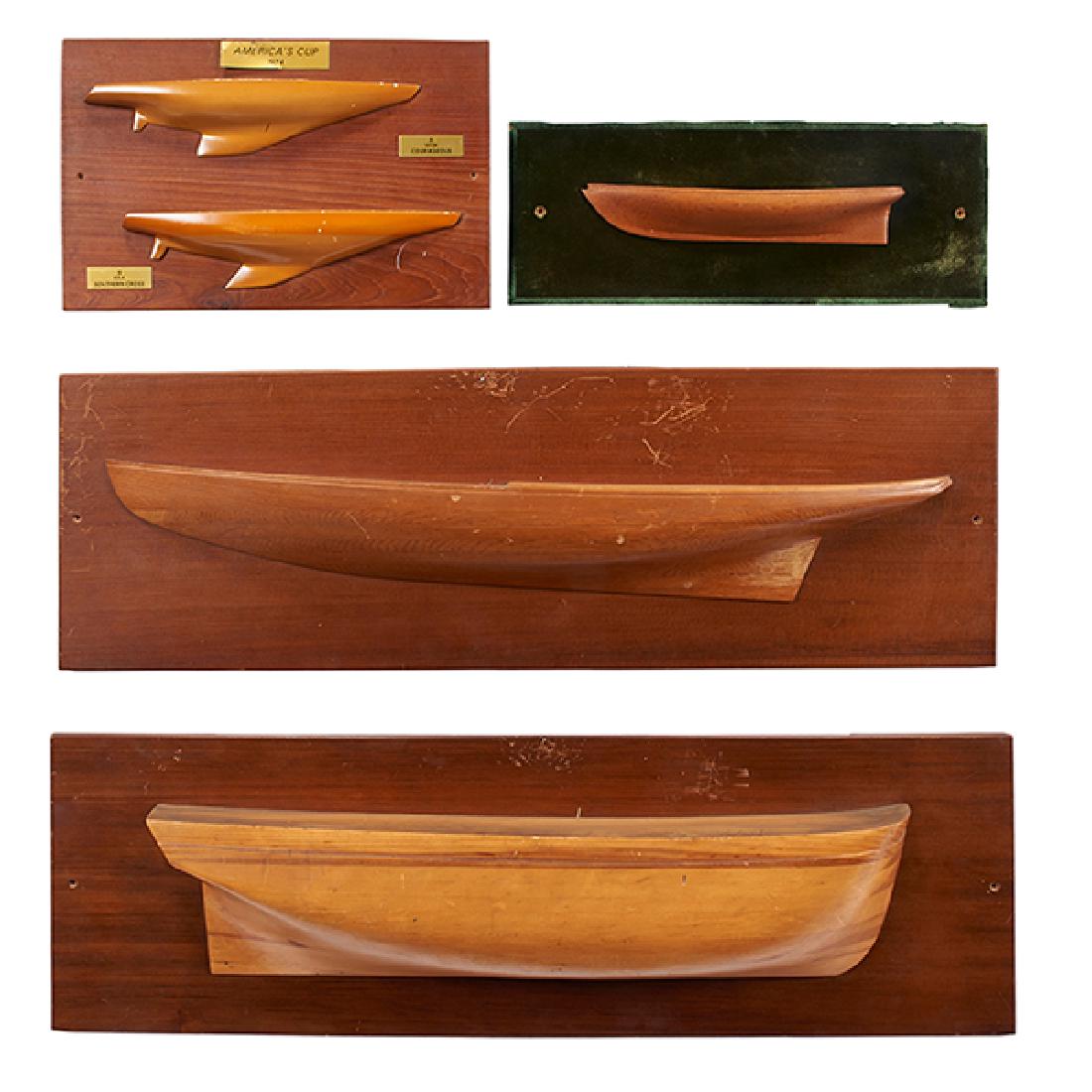 Nautical, Half Hull Models, a group of four plaques (1 of 1)