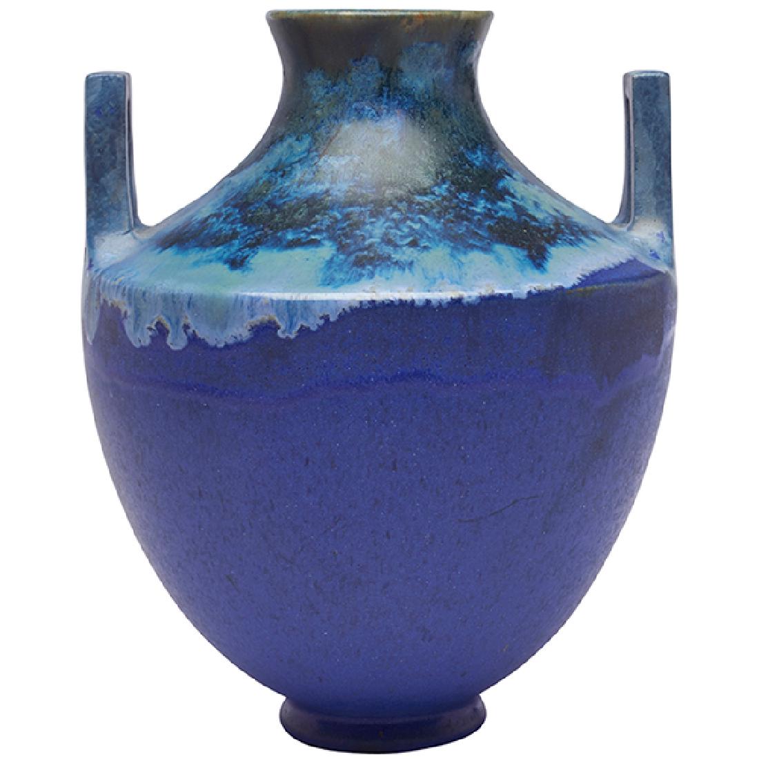 Fulper Pottery Co., two-handled vase, Flemington, NJ, (1 of 3)
