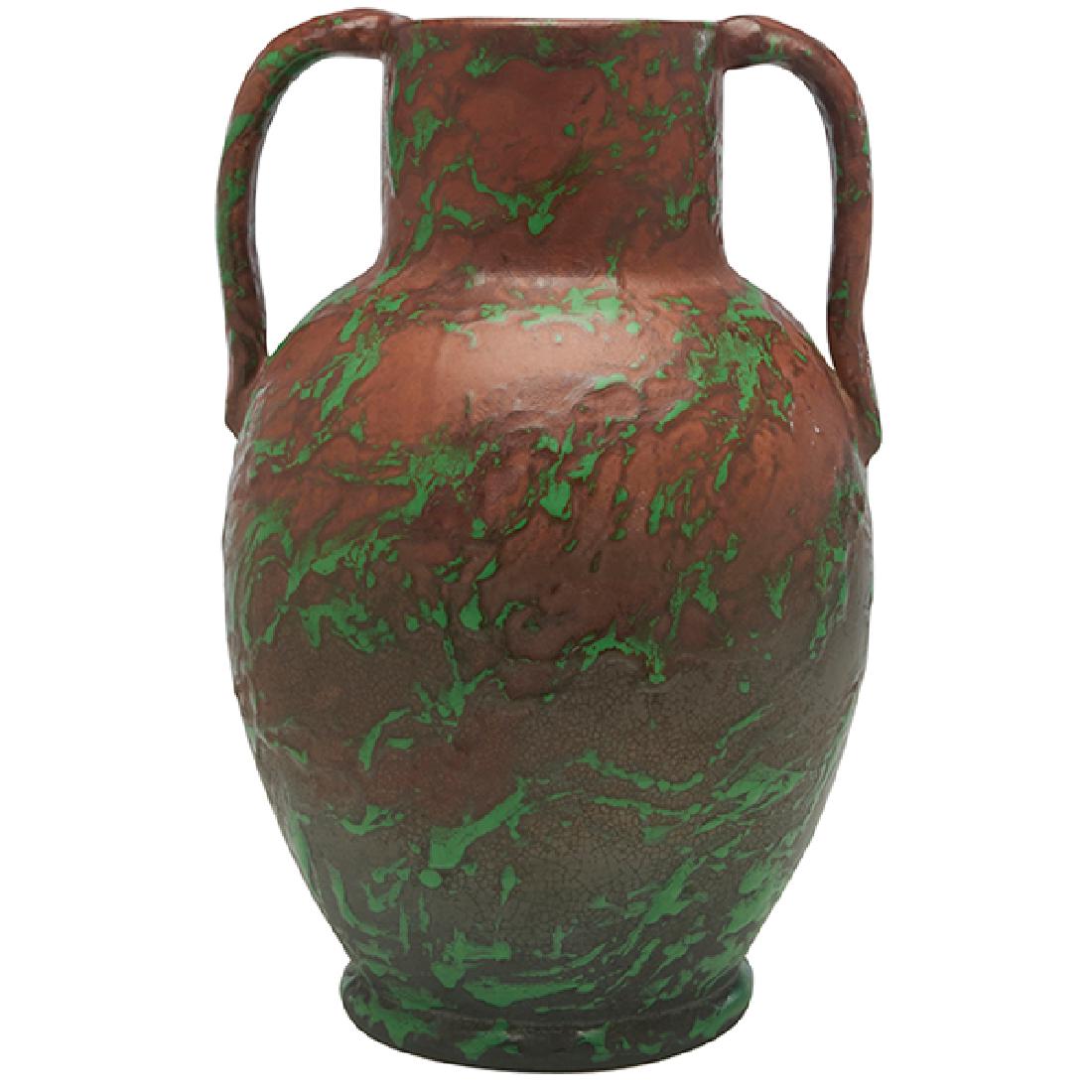 The Weller Pottery Company, handled vase, Zanesville, (1 of 1)