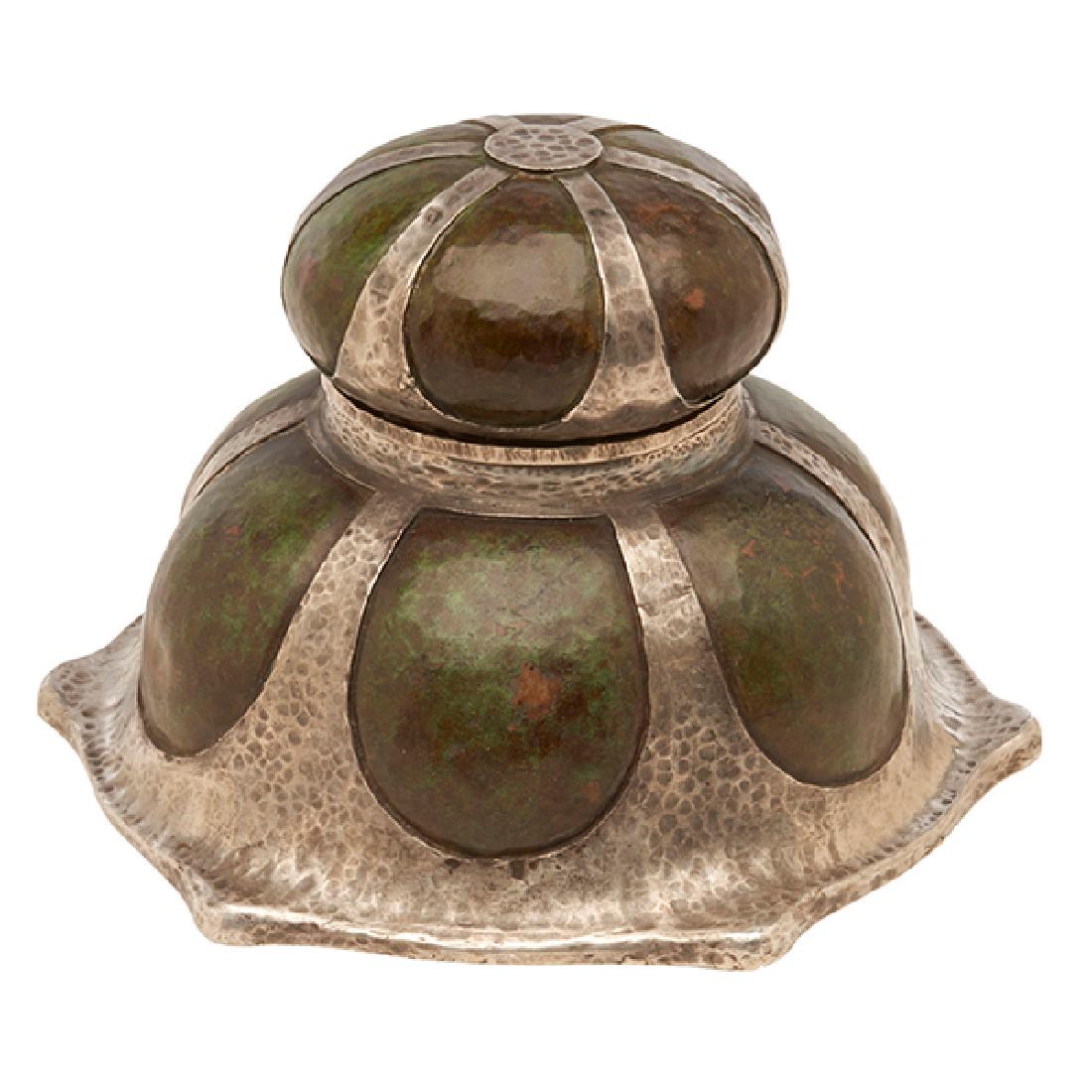 Joseph Heinrichs (b. 1866), inkwell, New York, NY, (1 of 3)