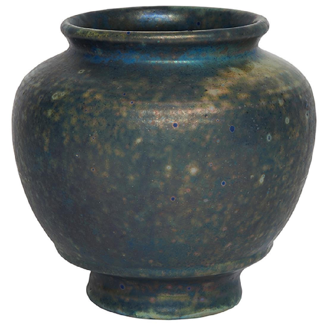 Pewabic, vase, Detroit, MI, metallic glazed ceramic, (1 of 1)