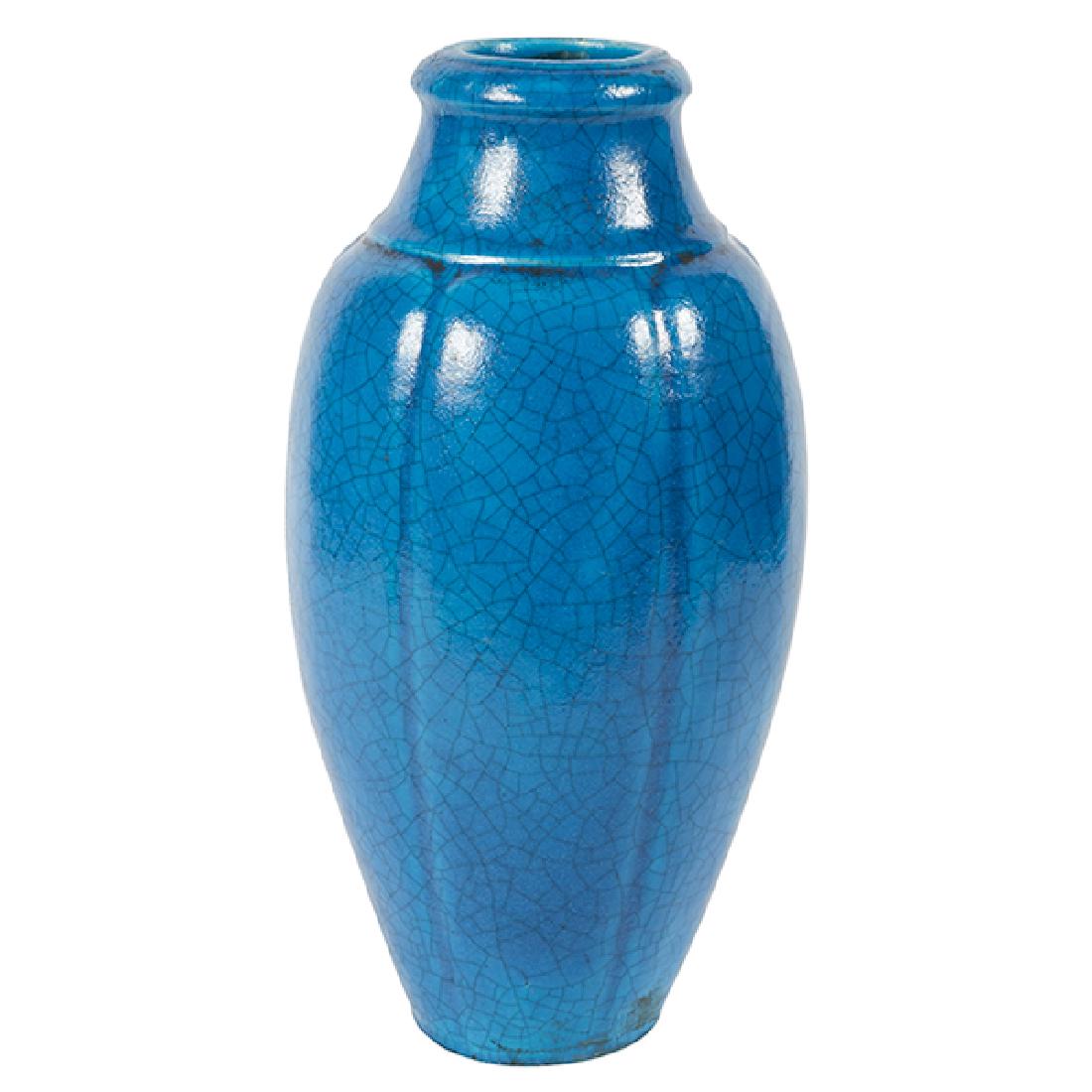 Edmond Lachenal (1855-1948), vase, France, crackled (1 of 1)