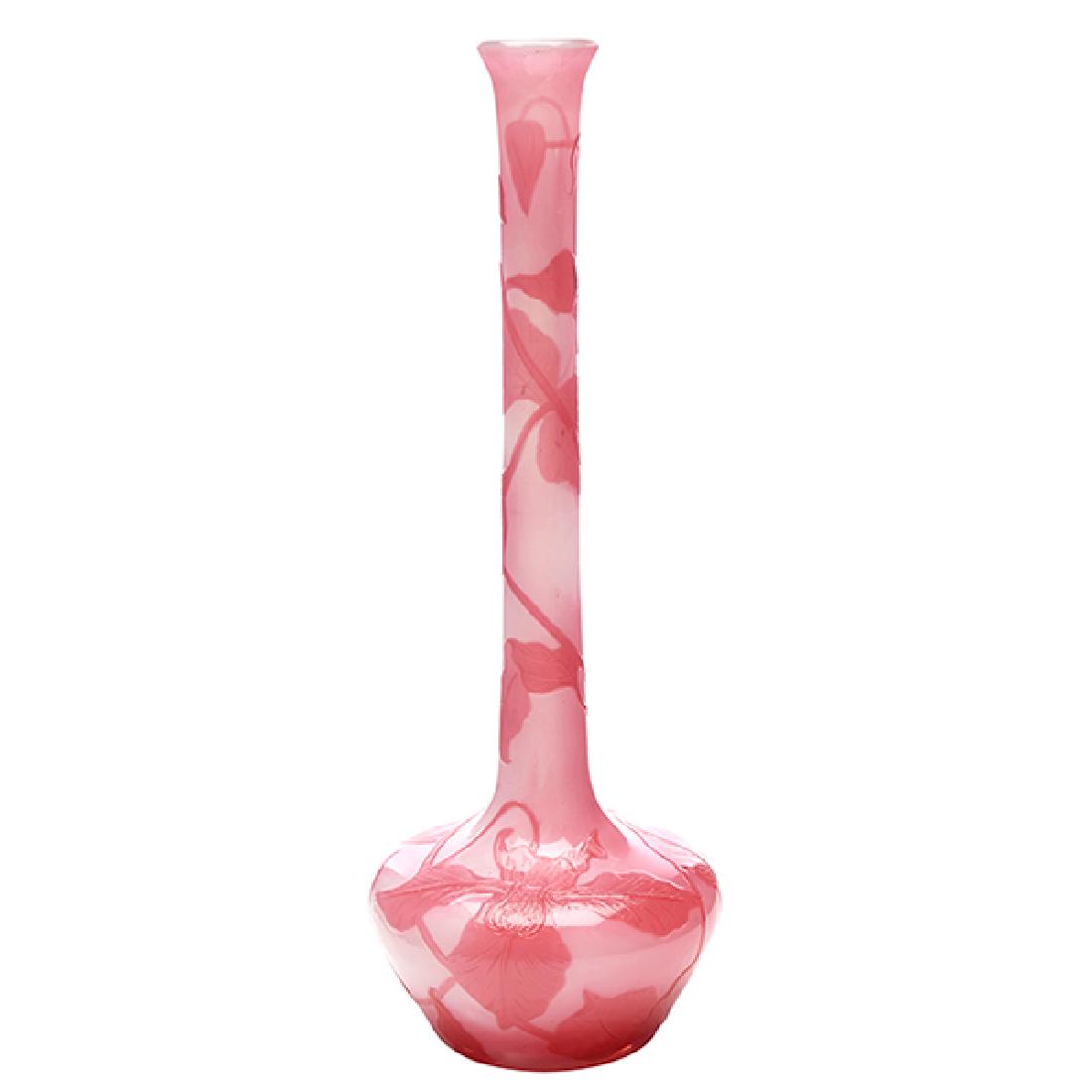 Henri Muller Croismare, Orchid vase, Nancy, France, (1 of 4)