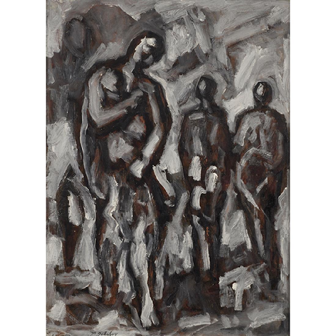 Maurice Golubov, (American, 1905-1987), Untitled, oil (1 of 1)