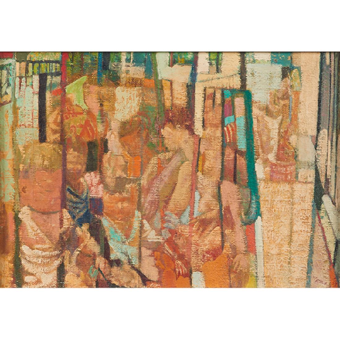 Anthony Toney, (American, 1913-2004), Playground, oil (1 of 2)