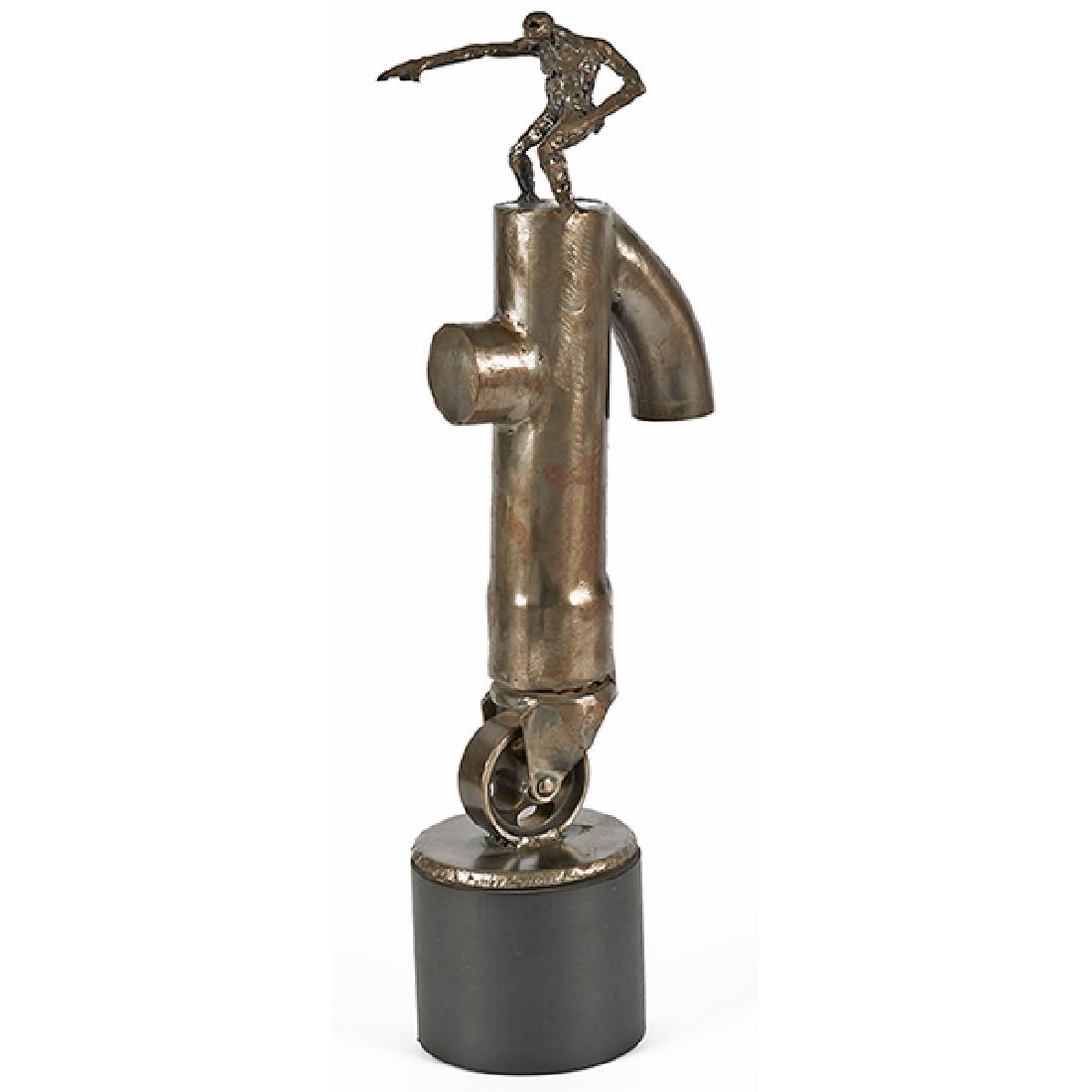 Ted Gall, (American, b. 1941), Untitled, steel, signed, (1 of 1)