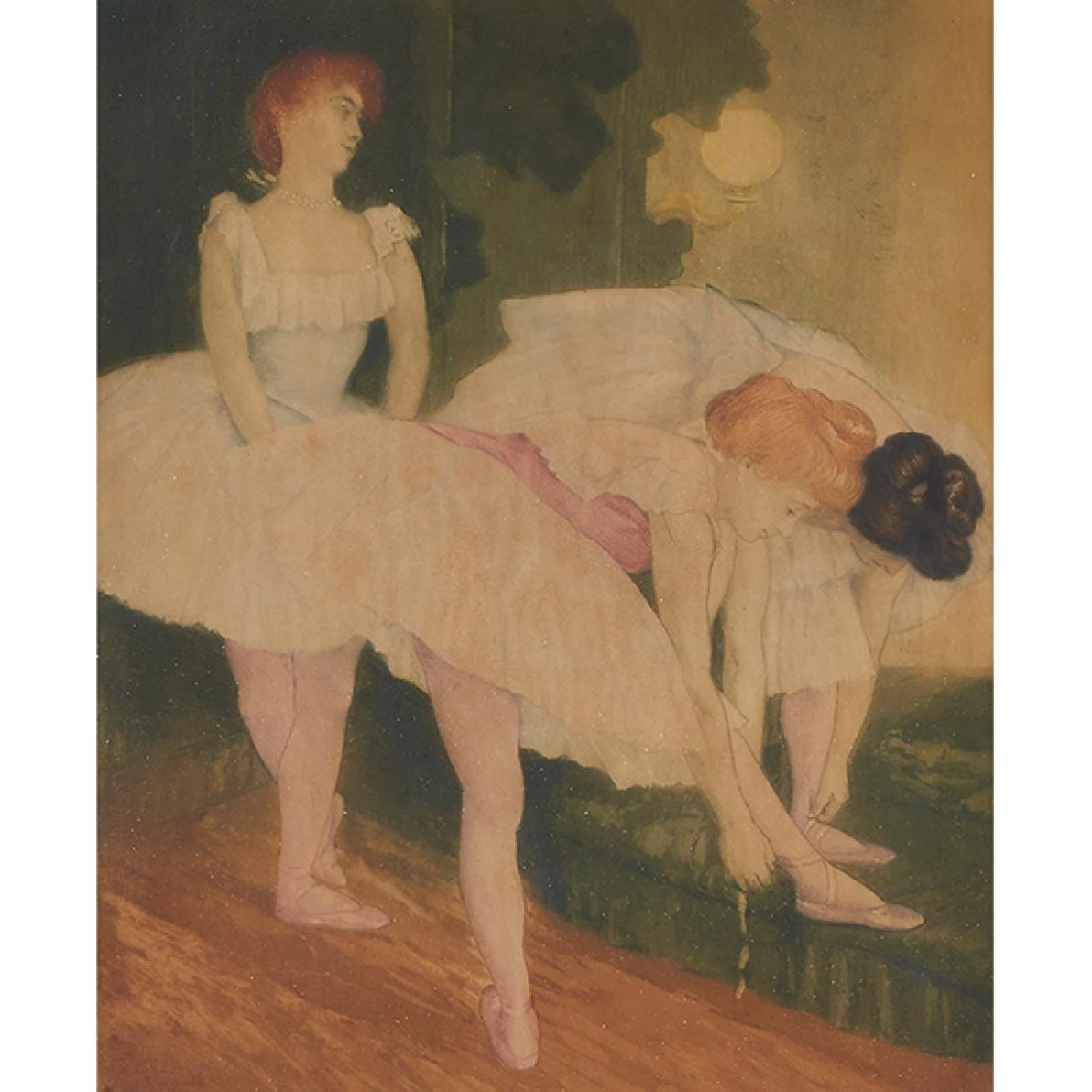 Charles Maurin, (French, 1856-1914), Avant le ballet, (1 of 2)