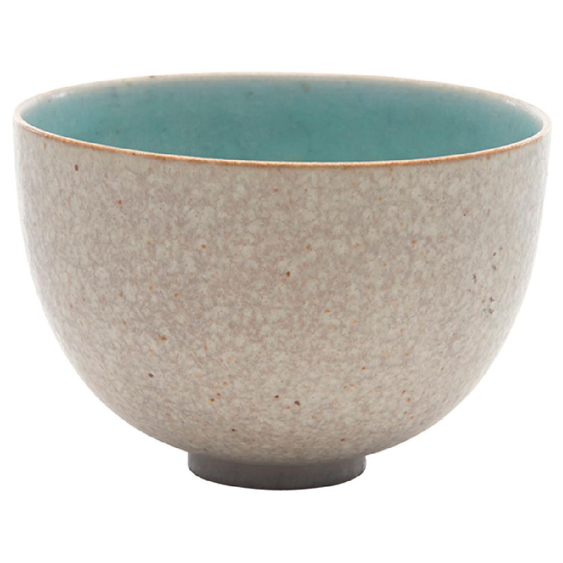 Saxbo, bowl, Denmark, matte glazed ceramic , signed,: Saxbo, bowl, Denmark, matte glazed ceramic , signed, 3"dia x 2"h