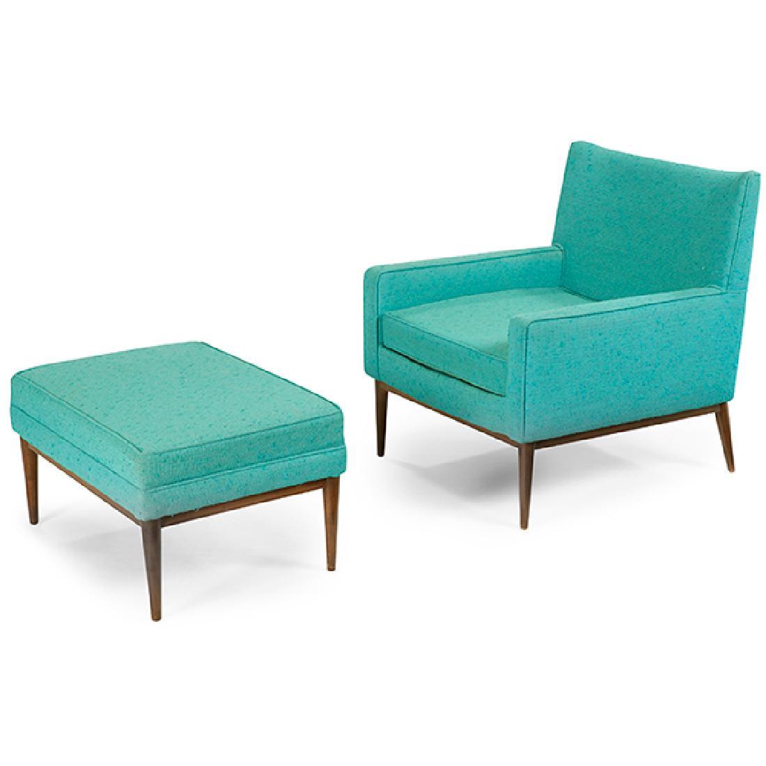 Paul Mccobb for (1917-1969) Directional chair & ottoman (1 of 1)