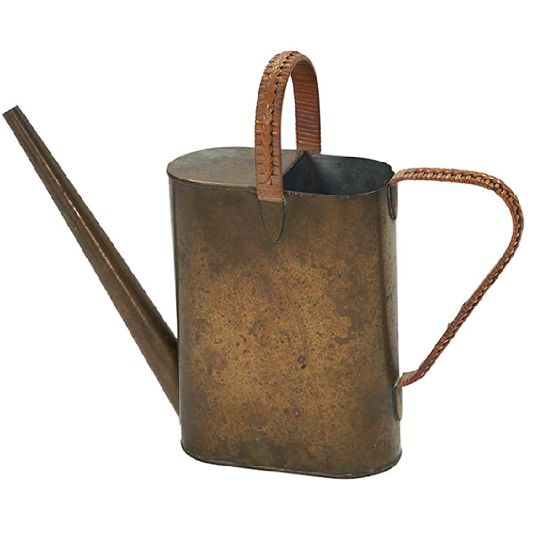 Carl Aubock (1900-1957) watering can, Austria, brass (1 of 1)