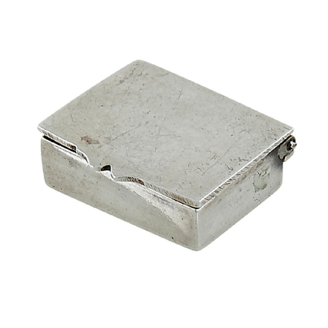 Likely American, miniature box, 20th century, silver, (1 of 3)