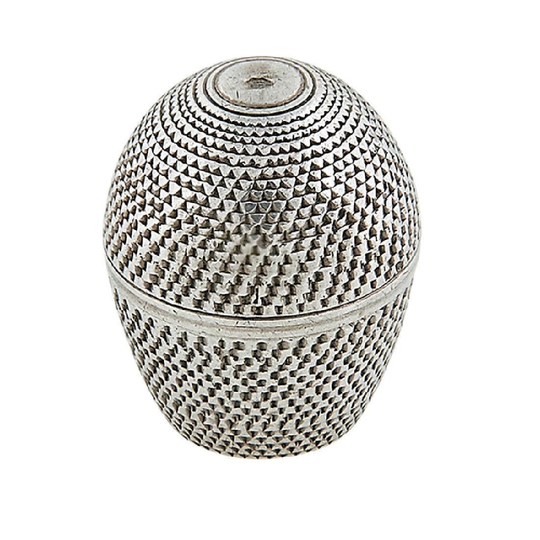 Dutch Import, beehive or ovoid form vinaigrette having (1 of 4)