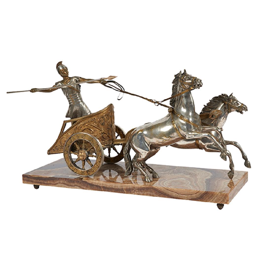 Bronces De Arte Zumel, Roman Chariot figural group, (1 of 1)