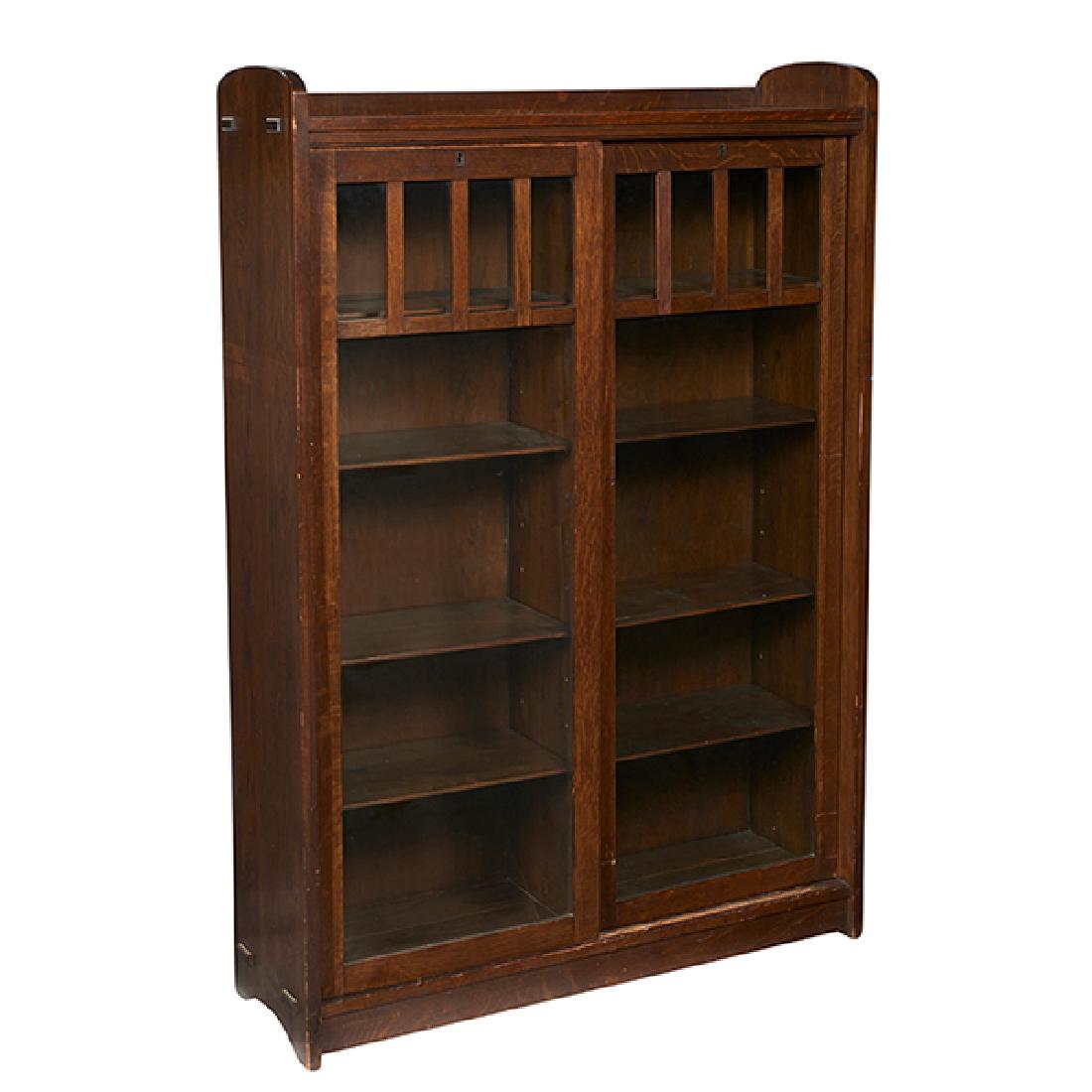 Arts & Crafts, bookcase, oak, 40.5"w x 13"d x 58"h (1 of 1)