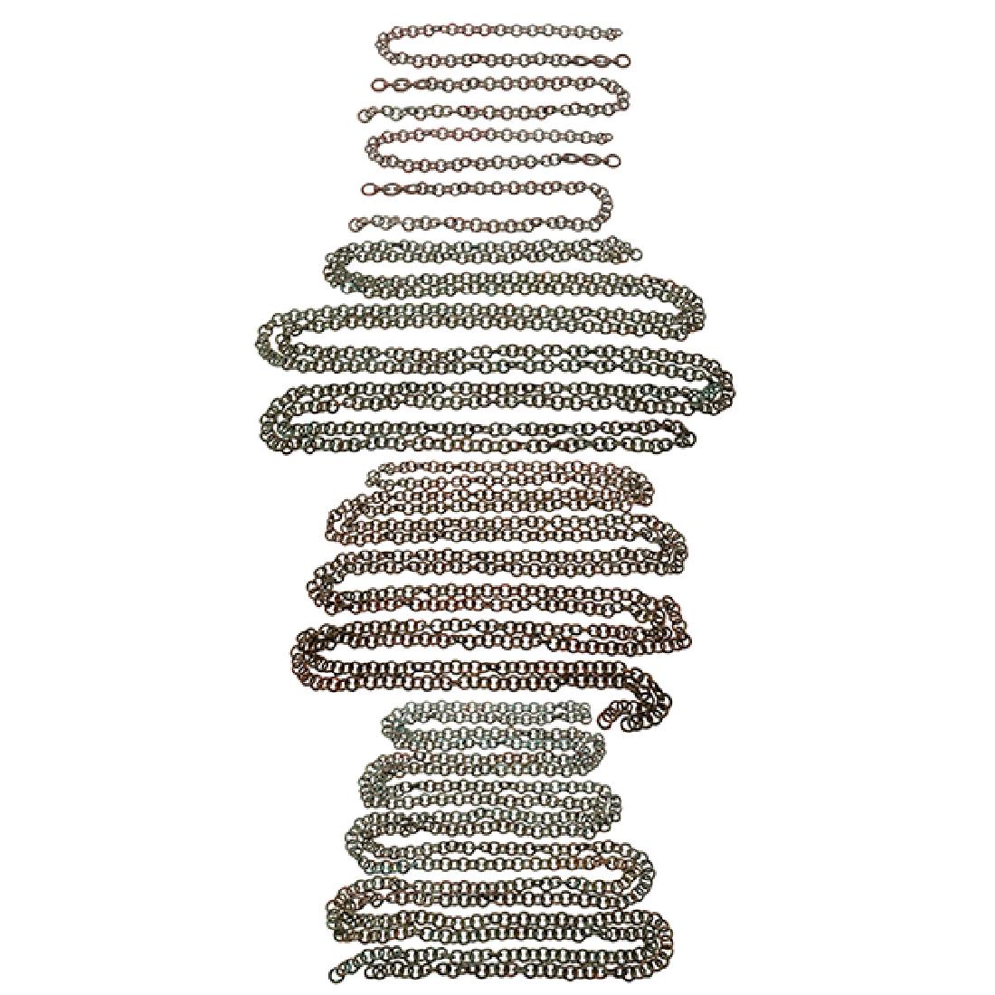 Reproduction Tiffany Studios, chains, five items, (1 of 1)