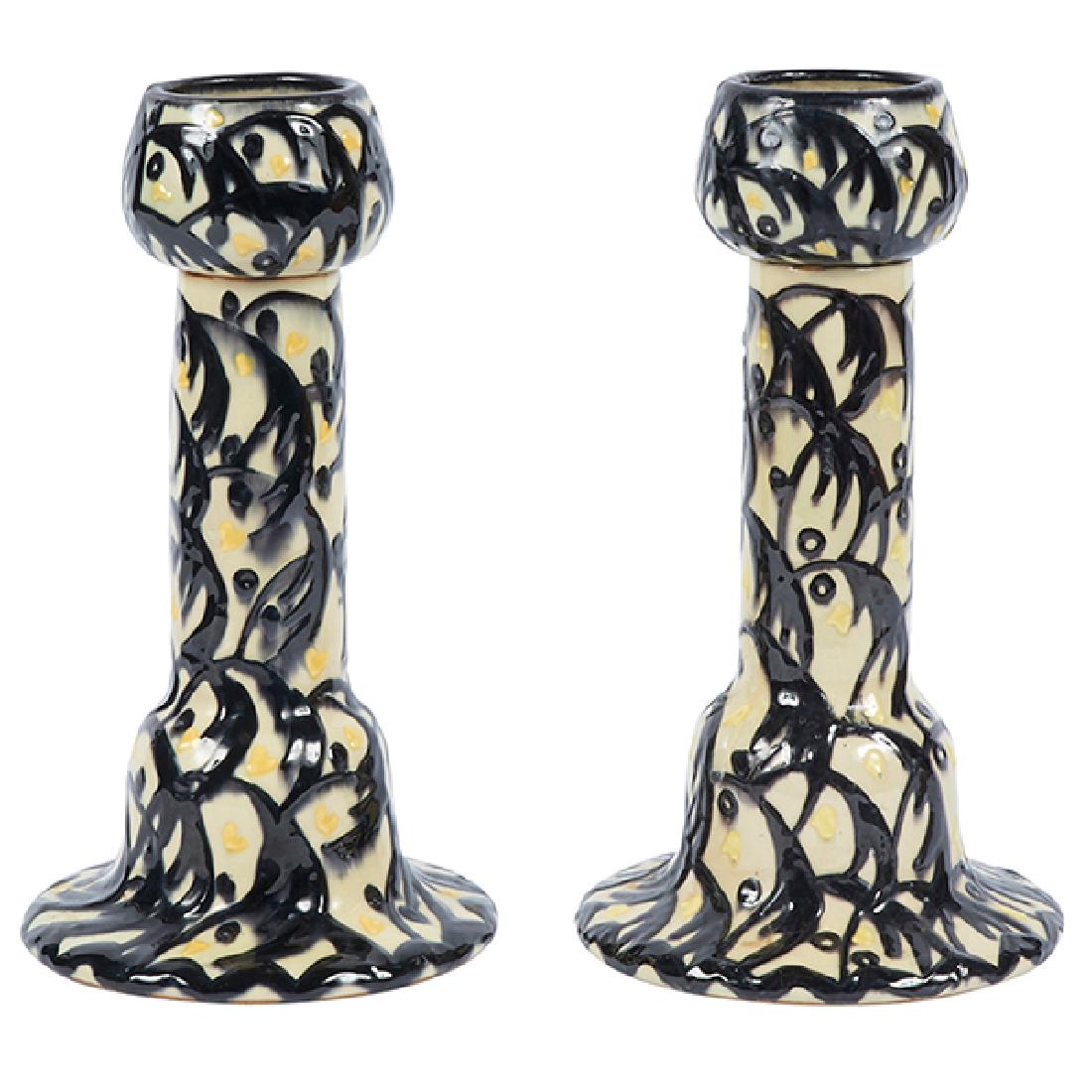 Max Laeuger (1864-1952), candlesticks, #994, pair, (1 of 1)